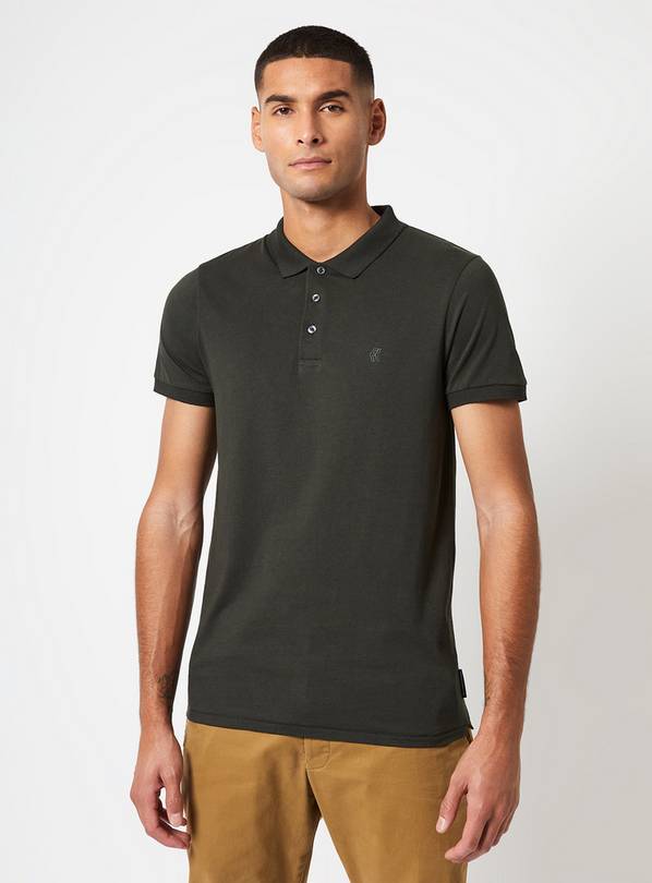 FRENCH CONNECTION Jersey Short Sleeve Polo M